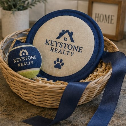 Customized dog toys for real estate and events