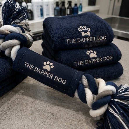 Customized dog toys for groomers and daycares